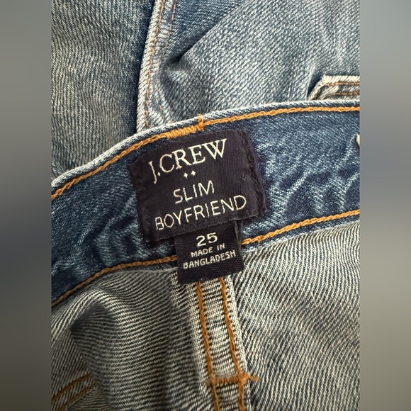 J. Crew Premium Edition Patchwork Slim Boyfriend Jeans - Picture 8 of 10